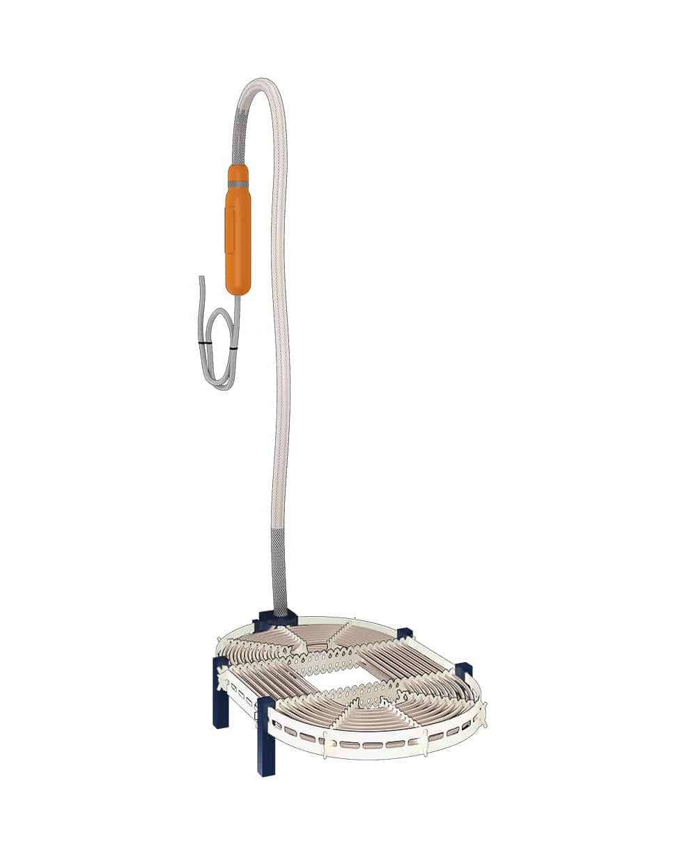 thermoplongeur-Montage-D-Sortie sur J + pieds